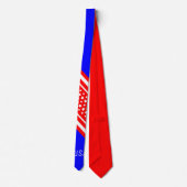 Proud American Red White Blue USA Patriot Stropdas (Achterkant)