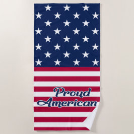 Proud American sterren & strees vlag patriottisch Strandlaken