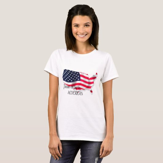 Proud American T-shirt (Voorkant volledig)