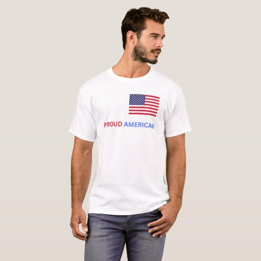 Proud American T Shirt (Voorkant volledig)