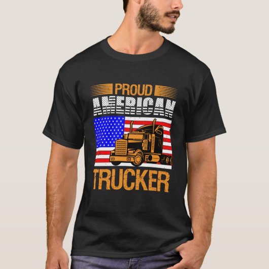 Proud American Trucker T-shirt (Voorkant)