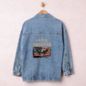 Proud American USA Vlag Sweatshirt Denim Jacket (Hangar)