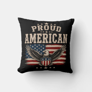 Proud American USA Vlag Worp Kussen