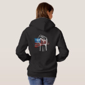 PROUD AMERICAN - wht  Hoodie (Achterkant volledig)