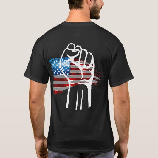 PROUD AMERICAN - wht  T-shirt (Achterkant)