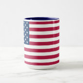 Proud Americans | Large 15 oz American Flag Mug Mok (Midden)