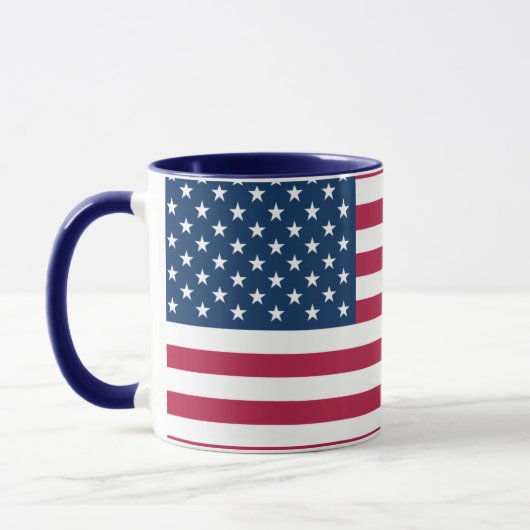 Proud Americans | Large 15 oz American Flag Mug Mok (Links)