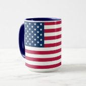 Proud Americans | Large 15 oz American Flag Mug Mok (Voorkant links)