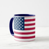 Proud Americans | Large 15 oz American Flag Mug Mok (Voorkant links)
