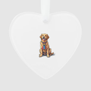 Proud Amerikaanse Golden Retriever Vintage T-shirt Ornament
