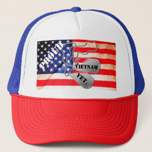 PROUD AMERIKAANSE VIETNAM VETERAN TRUCKER PET
