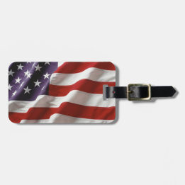 Proud and Patriotic USA Bagagelabel