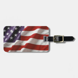 Proud and Patriotic USA Bagagelabel