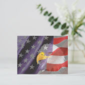 Proud and Patriotic USA Bald Eagle Briefkaart (Staand voorkant)