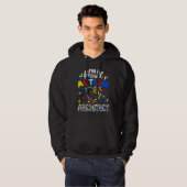 Proud Architect Autism Awareness Love Autistic Mat Hoodie (Voorkant volledig)