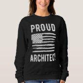 Proud Architect Profession American Flag Trui (Voorkant)