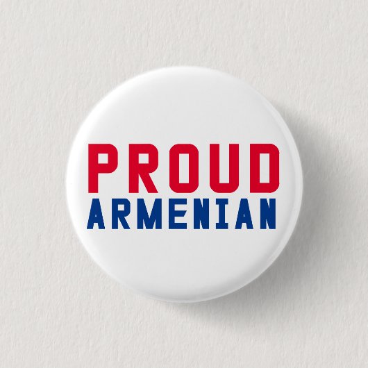 Proud Armenian Ronde Button 3,2 Cm (Voorkant)