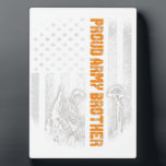 Proud Army Brother Flag Hero Tribute Memorial Gift Fotoplaat<br><div class="desc">Proud Army Brother Flag Hero Tribute Memorial Gift</div>