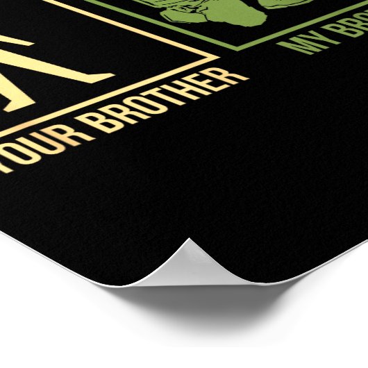 Proud Army Brother I-navy Airforce Seal Ranger  Poster (Hoek)