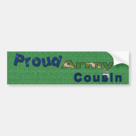 Proud Army Cousin Blue Bumpersticker
