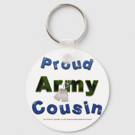 Proud Army Cousin Blue Sleutelhanger