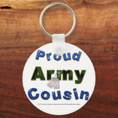 Proud Army Cousin Blue Sleutelhanger (Voorkant)