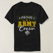 Proud Army Cousin Shirt militaire Pride (Design voorkant)
