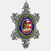 Proud Army Cyber Corps Veteran Keepomwille Tin Sneeuwvlok Ornament (Links)