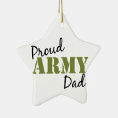 Proud Army Dad beroemd gemaakt door Star Ornament (Rechts)
