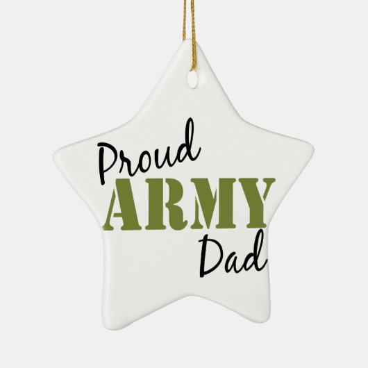 Proud Army Dad beroemd gemaakt door Star Ornament (Rechts)
