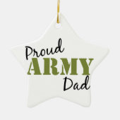 Proud Army Dad beroemd gemaakt door Star Ornament (Voorkant)