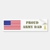 PROUD ARMY DAD Bumpersticker (Voorkant)