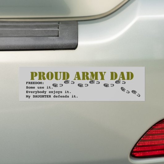 Proud Army DAD Bumpersticker (Op auto)