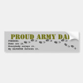 Proud Army DAD Bumpersticker (Voorkant)