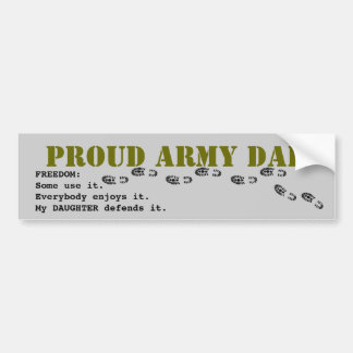 Proud Army DAD Bumpersticker