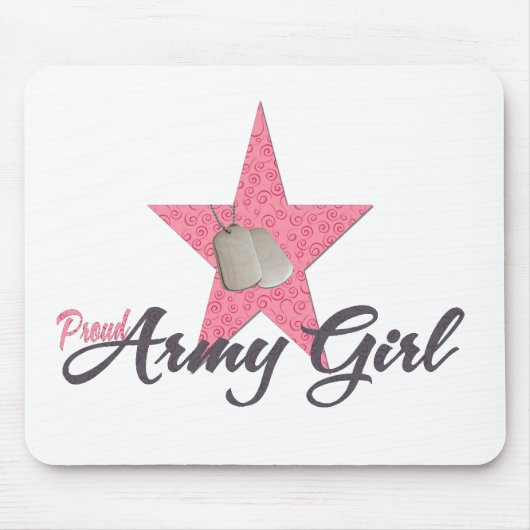 Proud Army Girl Muismat (Voorkant)