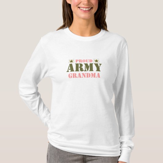 PROUD ARMY GRANDMA-Shirt T-shirt (Voorkant)