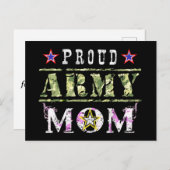Proud Army Mam Briefkaart (Voorkant / Achterkant)