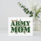 Proud Army Mam Briefkaart (Staand voorkant)