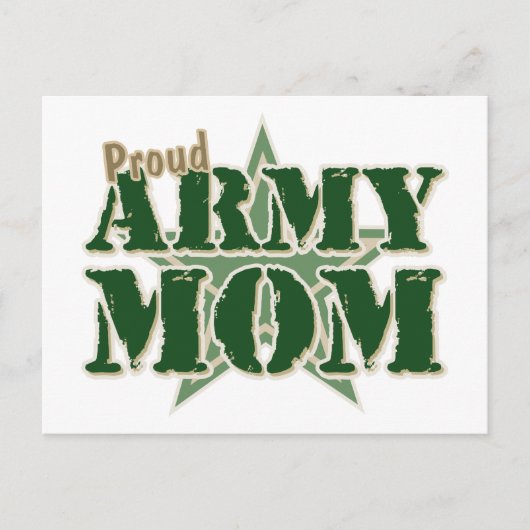 Proud Army Mam Briefkaart (Voorkant)