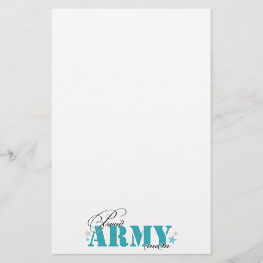 Proud Army Mam Briefpapier (Voorkant)