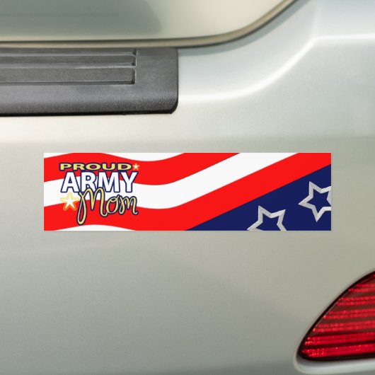 Proud Army Mam Bumpersticker (Op auto)