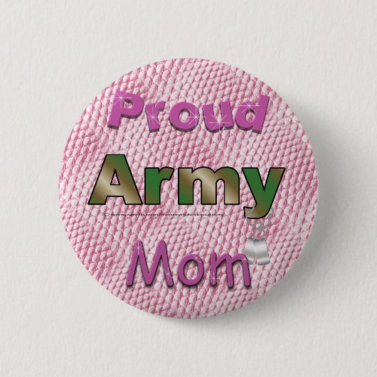 Proud Army Mam Button (Voorkant)