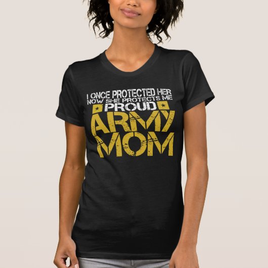 Proud Army Mam Daughter T-shirt (Voorkant)