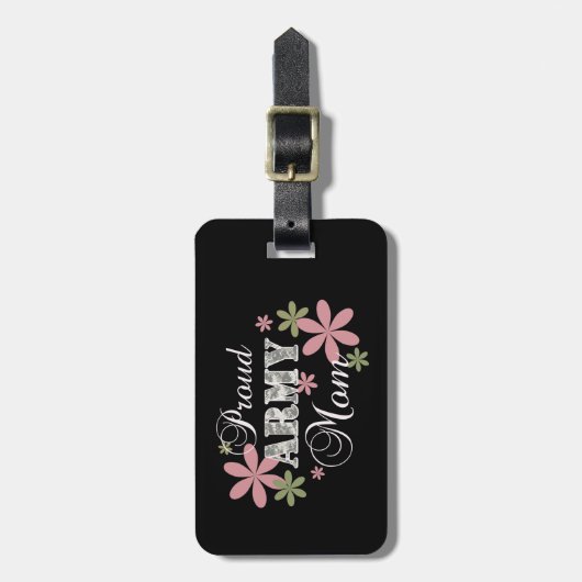 Proud Army Mam [fl c] Bagagelabel (Voorkant verticaal)