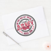 Proud Army Mam Ik heb mijn mijn opgehaald Ronde Sticker (Envelop)