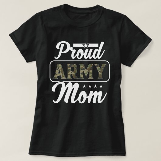 Proud Army Mam Ladie's T-Shirt (Design voorkant)