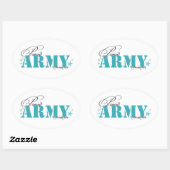 Proud Army Mam Ovale Sticker (Vel)