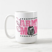 Proud Army Mam Pink Camo Koffiemok (Links)