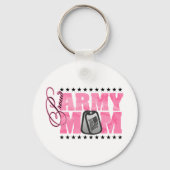 Proud Army Mam Pink Camo Sleutelhanger (Voorkant)